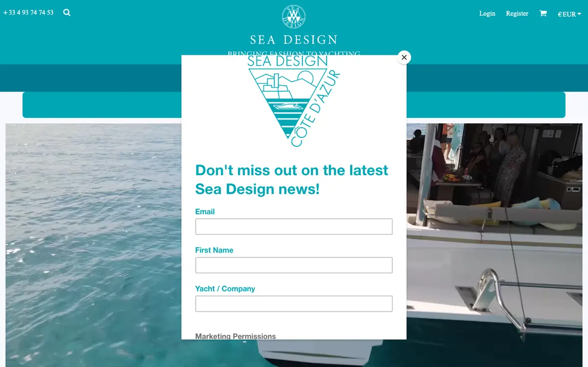 Le site de Sea Design