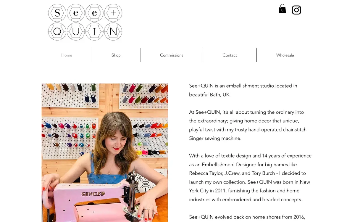 O site de See+QUIN