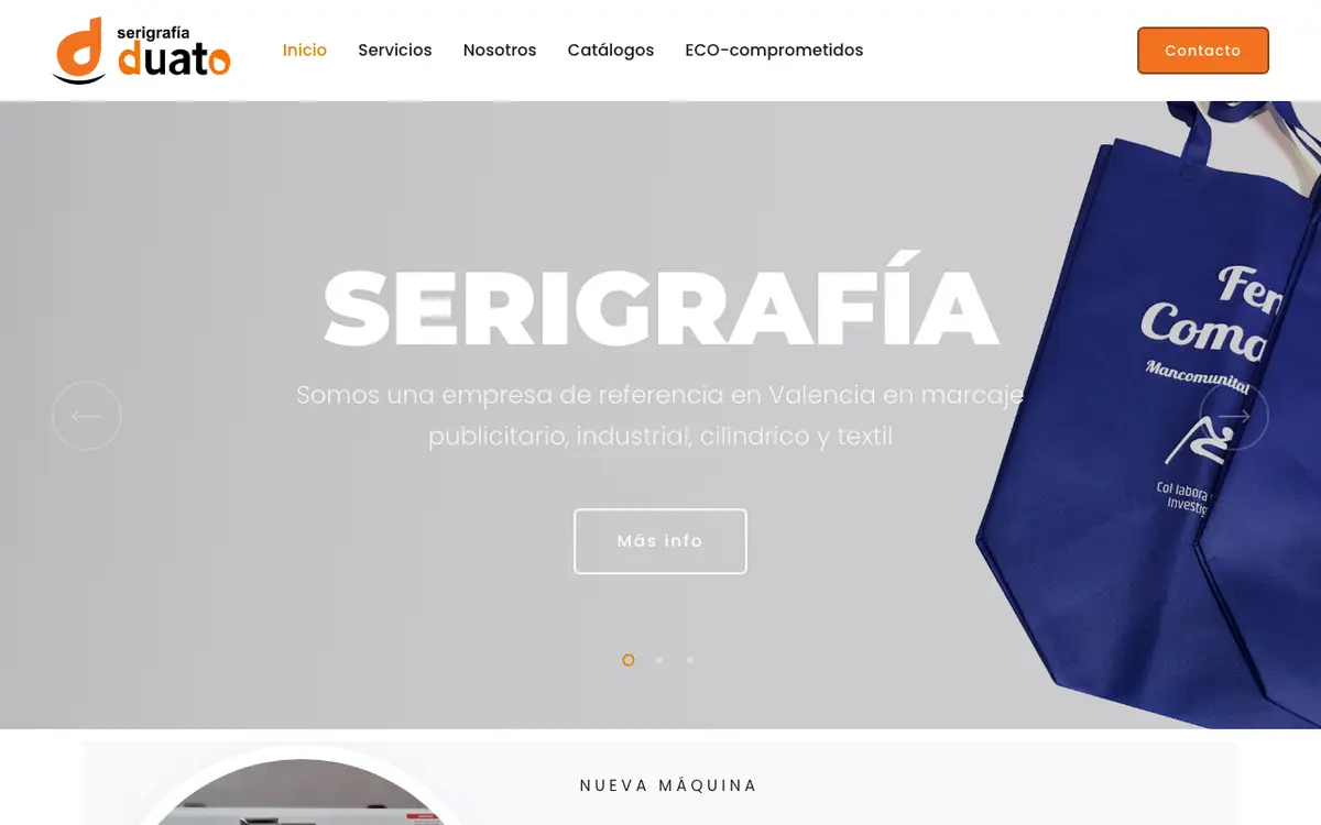 Le site de Serigrafia Duato