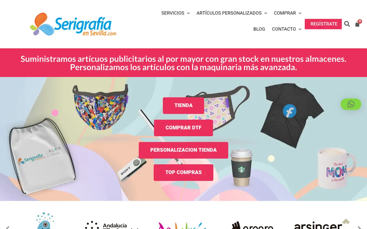 Le site de Serigrafía en Sevilla | Impresión Textil y Artículos Personalizados