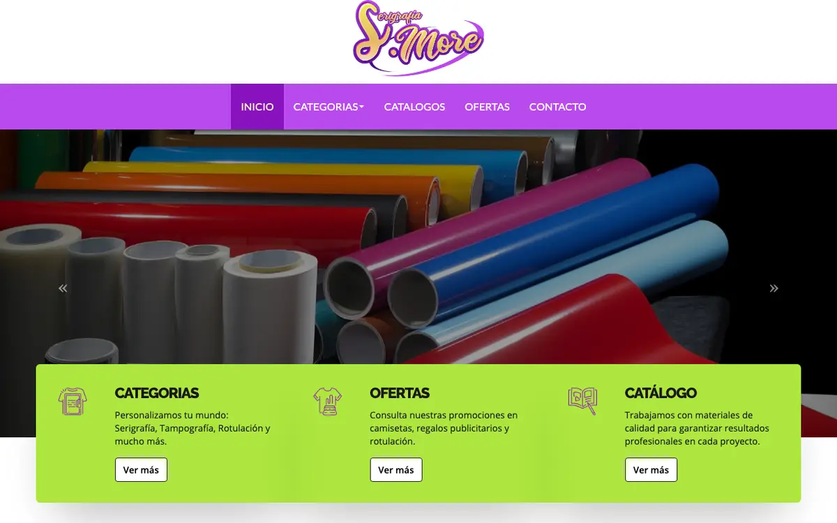 La web de Serigrafía More