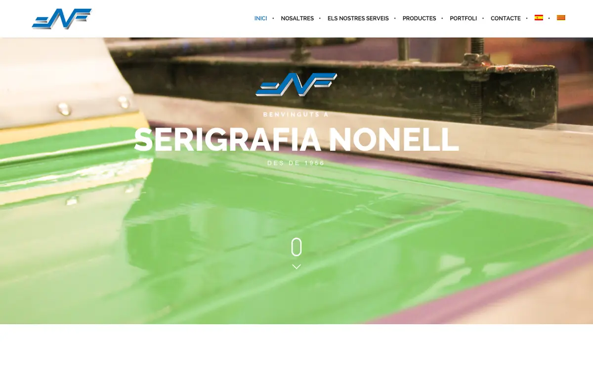 Le site de Serigrafía Nonell