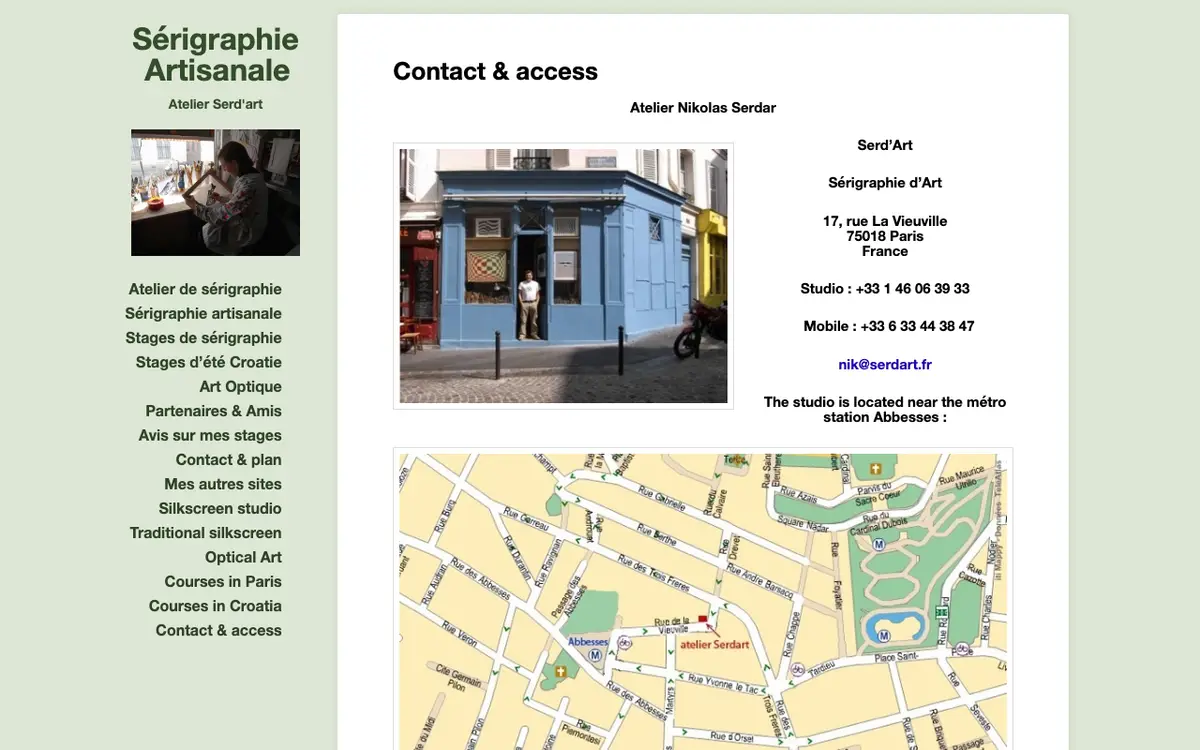 Le site de Sérigraphie d'Art