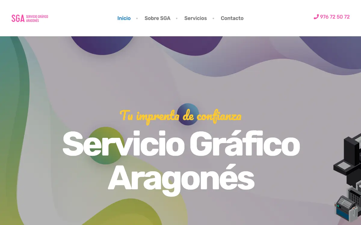 Le site de Servicio Gráfico Aragonés