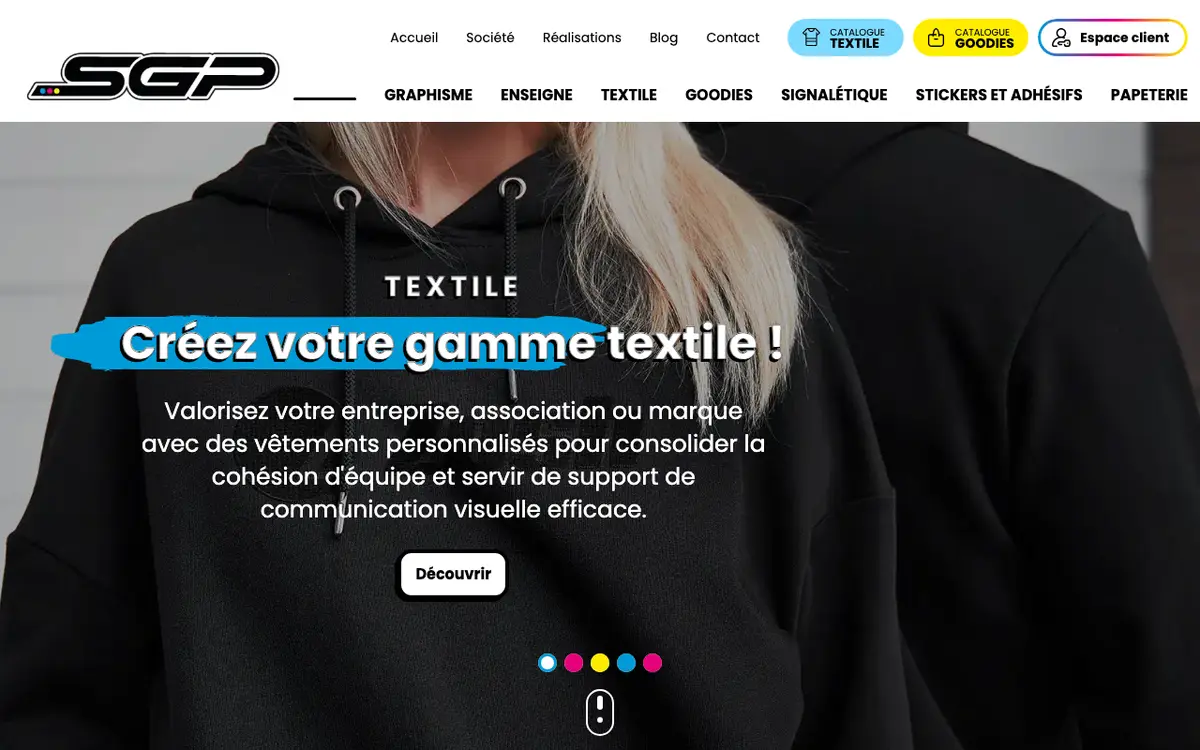 SGP Seri-Graph'Publicité's website