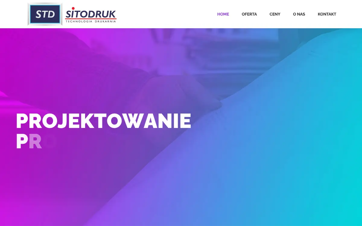 Hjemmesiden for SITODRUK TECHNOLOGIA DRUKARNIA