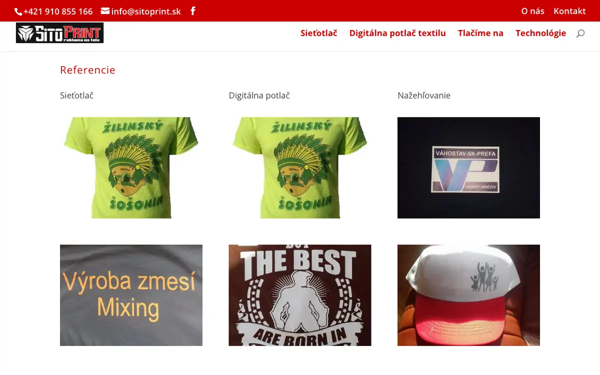 SITOPRINT s.r.o.'s website