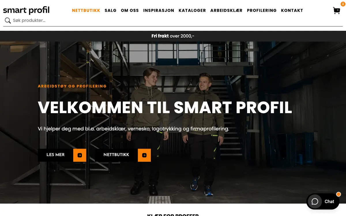 Le site de Smart Profile Trondheim AS