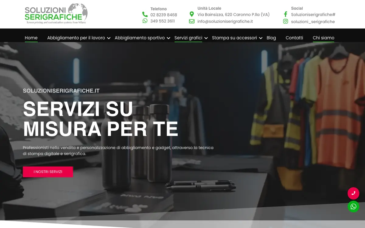Soluzioni Serigrafiche | Abbigliamento da lavoro personalizzato's website