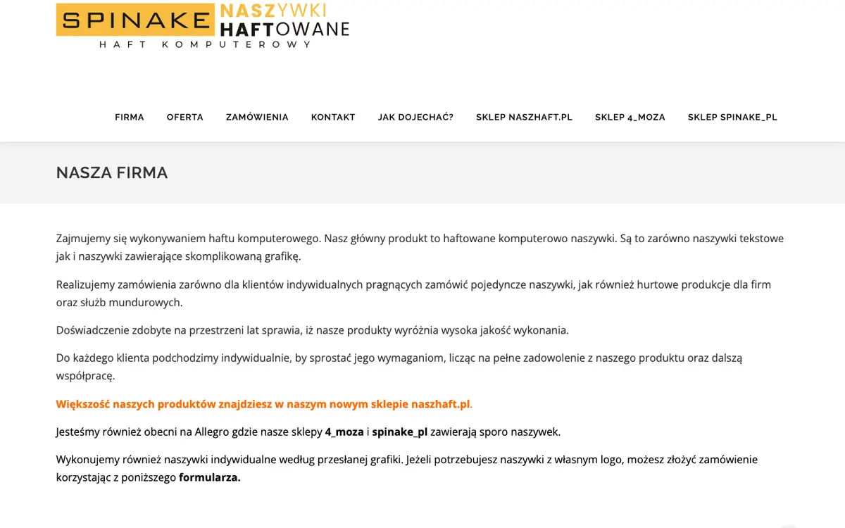 Strona Spinake