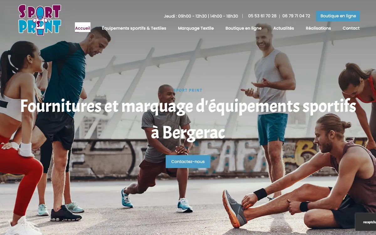 Sport Print's website