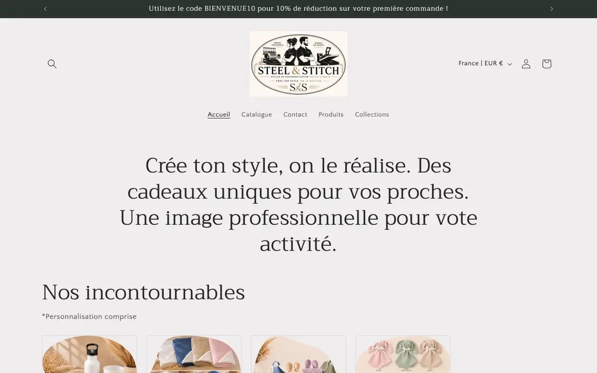 Le site de Steel & Stitch