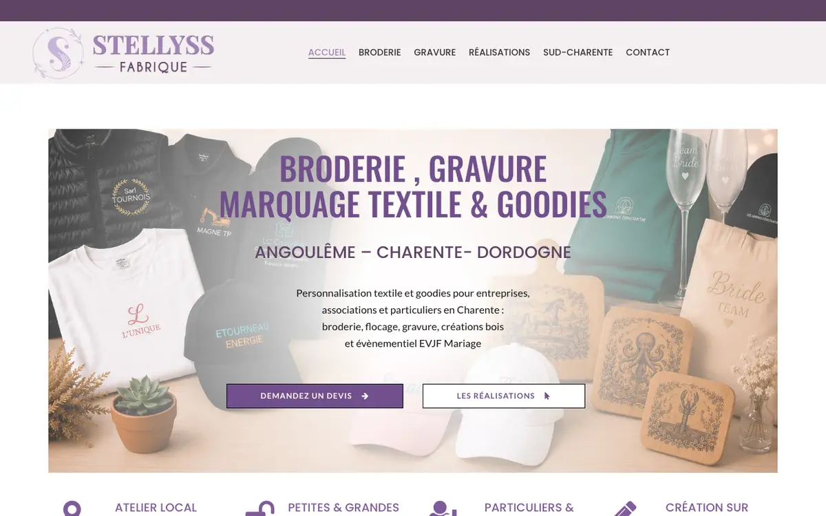 Stellyss Fabrique's website