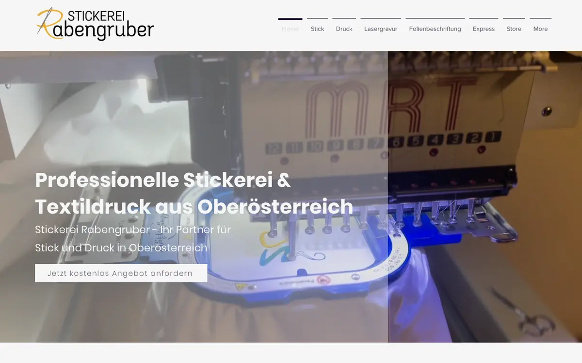 Stickerei Rabengruber's website