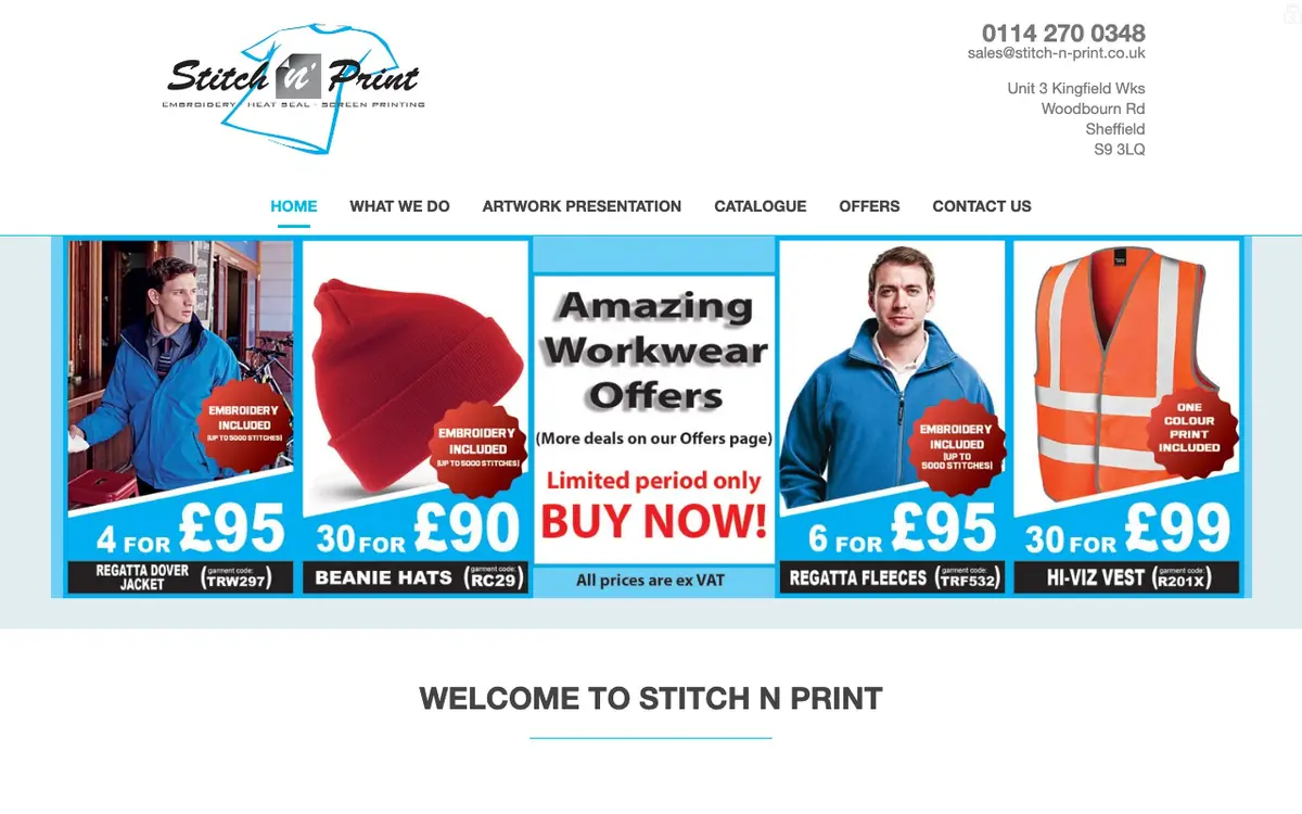STITCH N PRINT's website