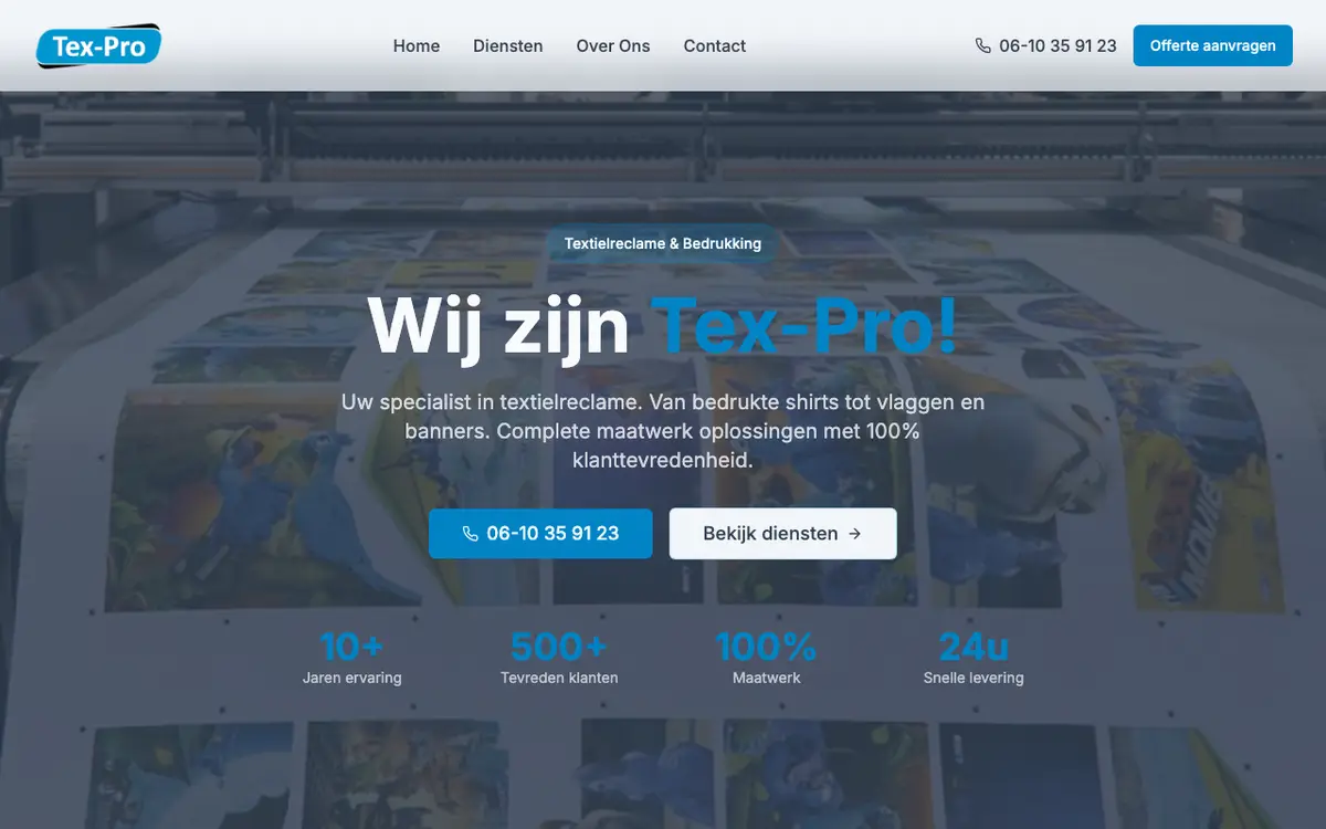 Le site de Tex-Pro