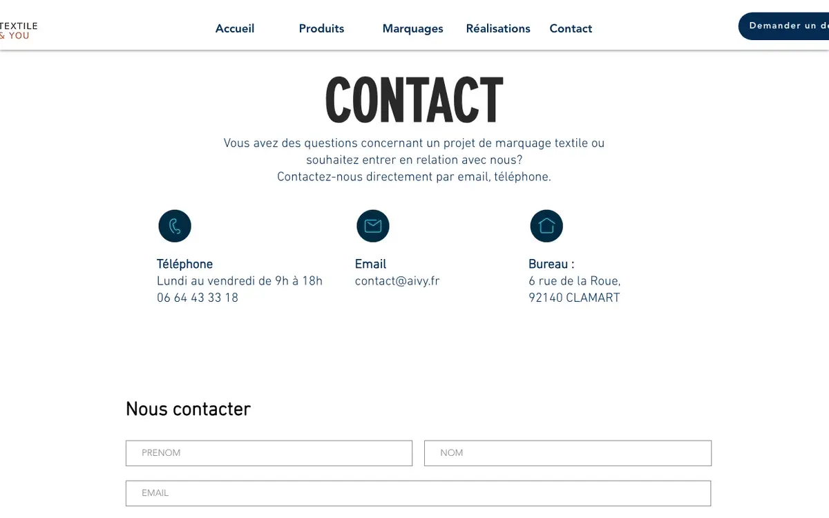 Le site de Textile and you