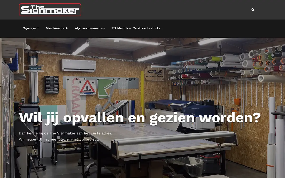 The Signmaker's website