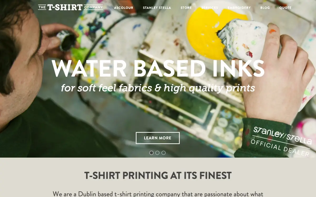 The T-Shirt Company's website