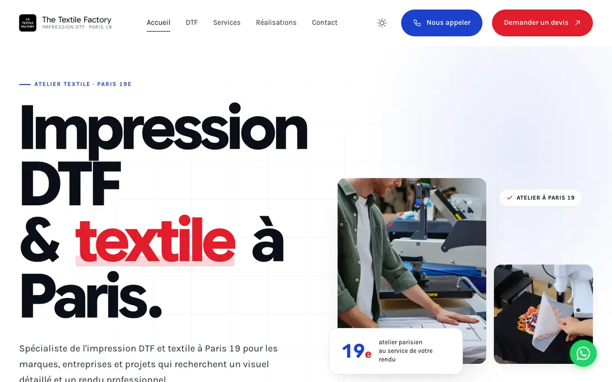 Le site de the textile factory