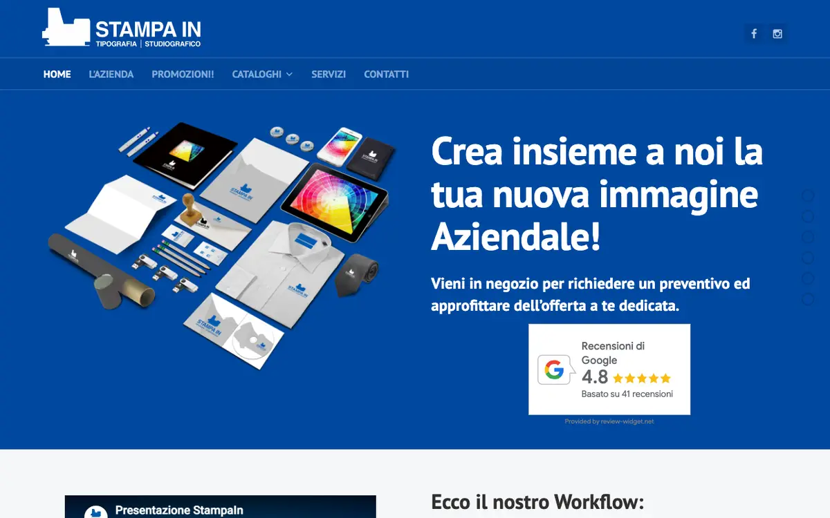 Il sito di Tipografia & T-shirt - Stampa In
