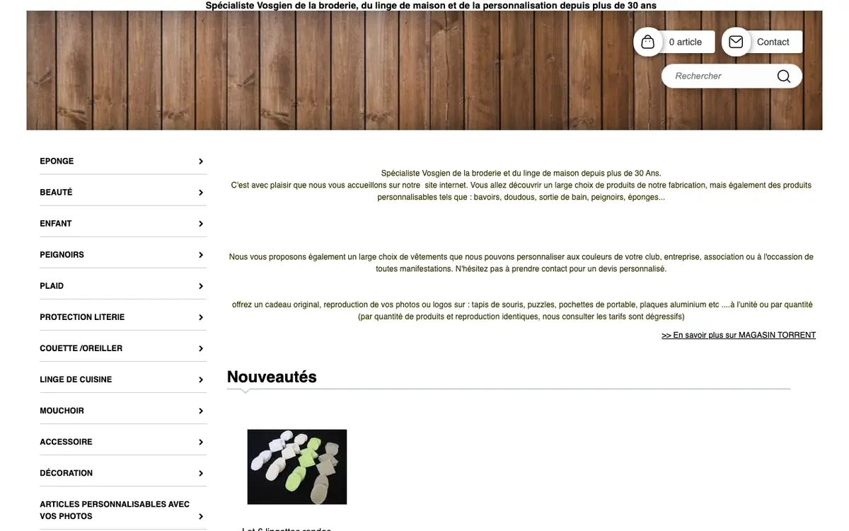 Tissage de la Courbe-MAGASIN TORRENT's website