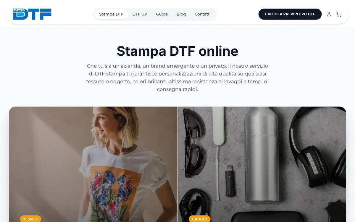 Le site de TuttoDTF