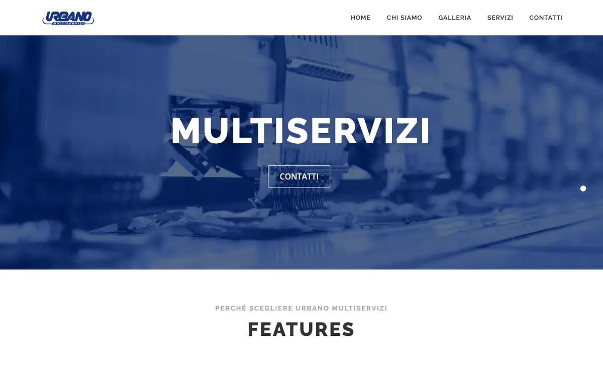 Urbano Multiservizi's website