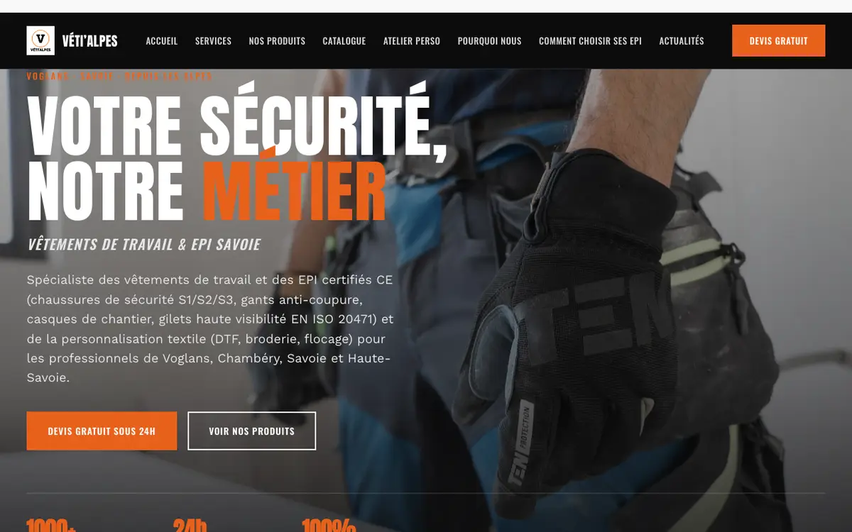 Véti'Alpes's website