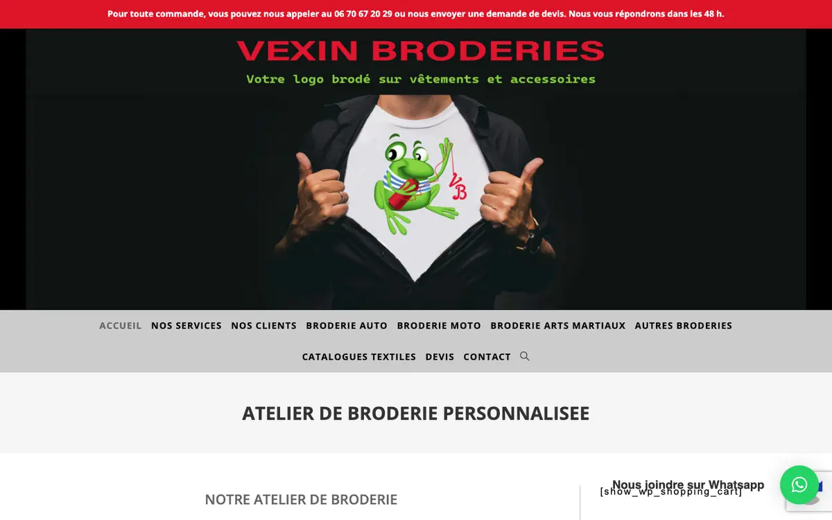 Vexin Broderies's website