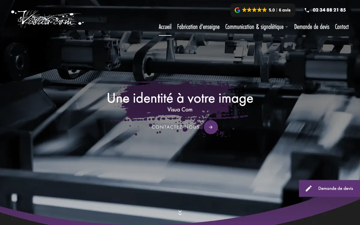 Le site de Visua Com