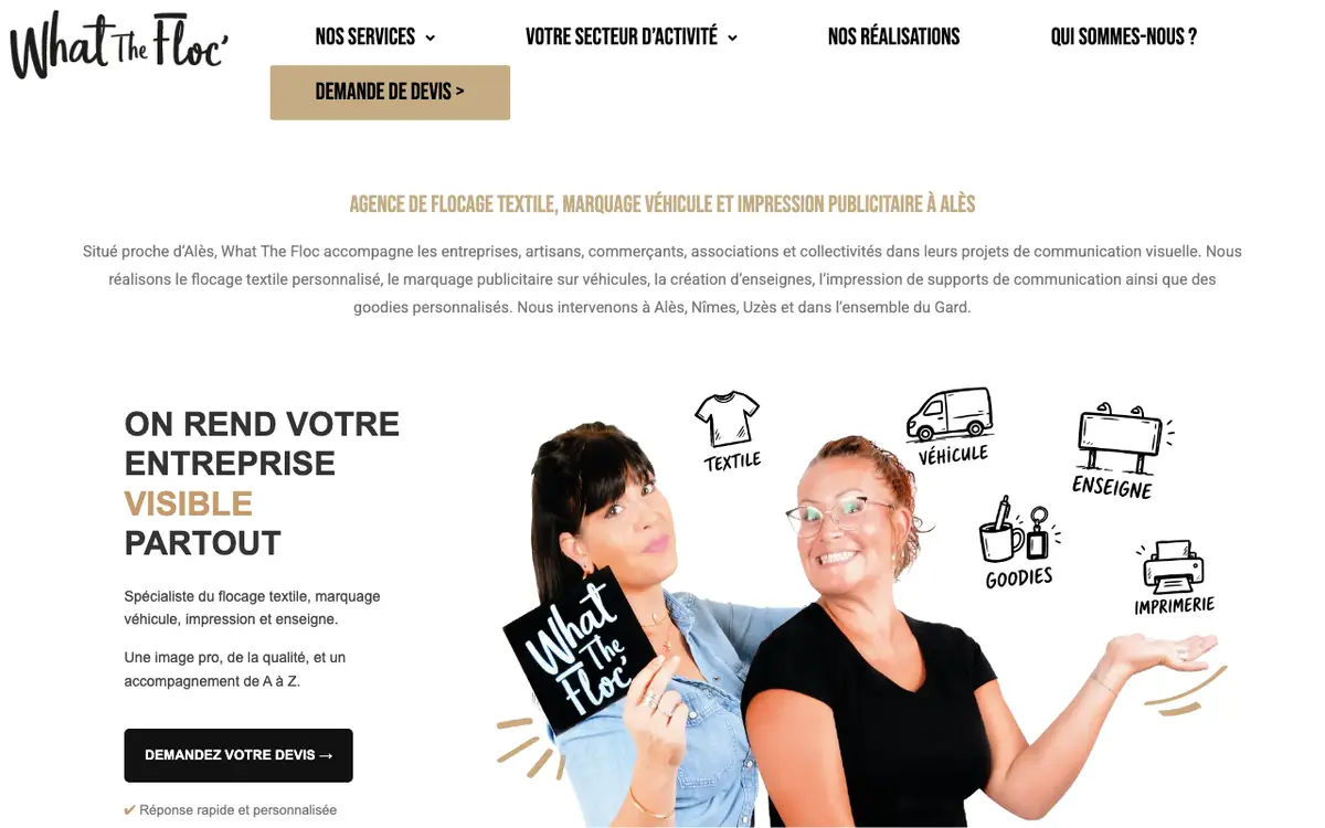 What The Floc's website