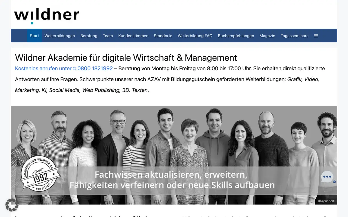 Wildner GmbH's website