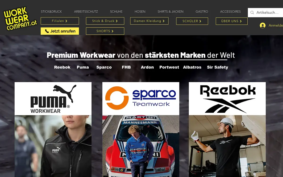 Workwear-Company's website