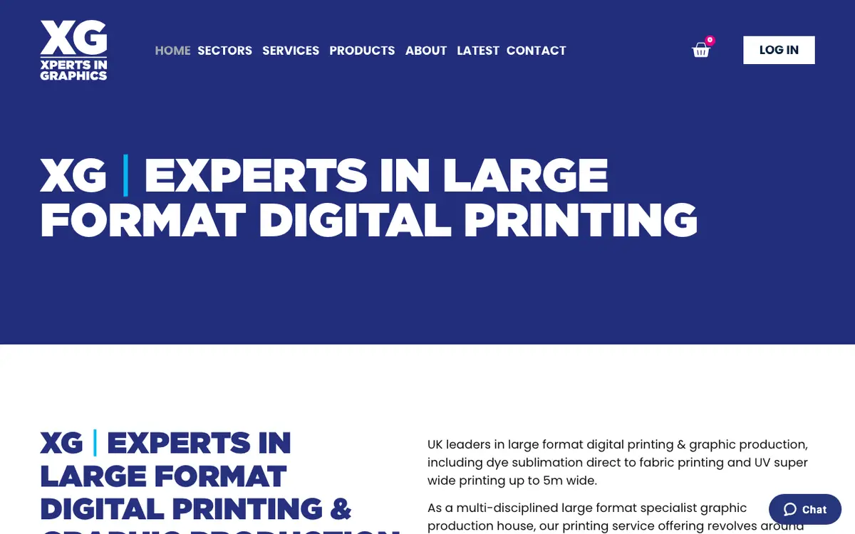Xtreme Graphics Ltd (trading as XG Group)'s website