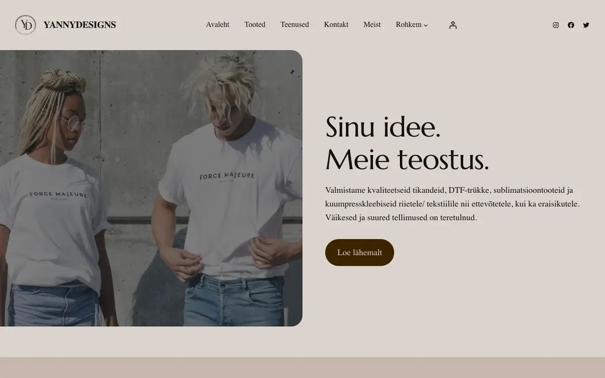 Yanny Designs's website