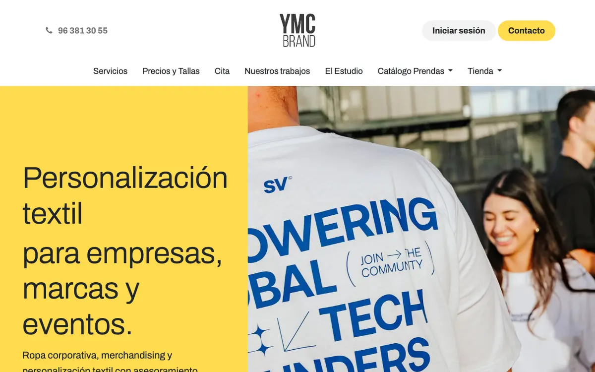 Le site de YMC Brand