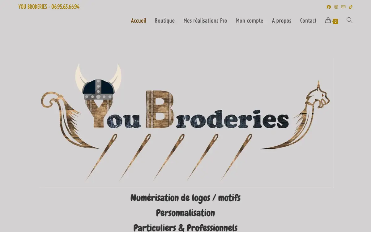 You Broderies's website